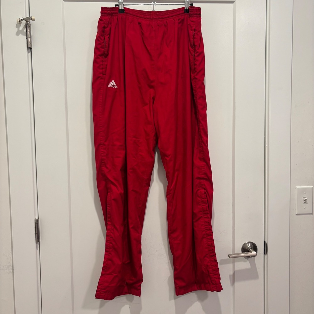 Adidas ClimaProof Team Performance Track Pants Red Mens XL 222158 CK002